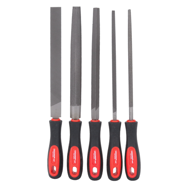 Jogo de Limas com Cabo Plástico 5 peças Gedore RED