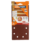 Jogo de Lixa para Máquina Orbital para Madeira Grão 80 5 unidades Dexter