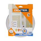 Jogo de Lixa para Máquina Roto Orbital para Drywall Grão 180 5 unidades Dexter