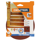 Jogo de Lixa para Máquina Roto Orbital para Madeira Grão 180 5 unidades Dexter