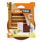 Jogo de Lixa para Máquina Roto Orbital para Madeira Grão 40 5 unidades Dexter