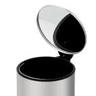 Jogo De Lixeiras Para Banheiro E Cozinha Inox Com Pedal Spin