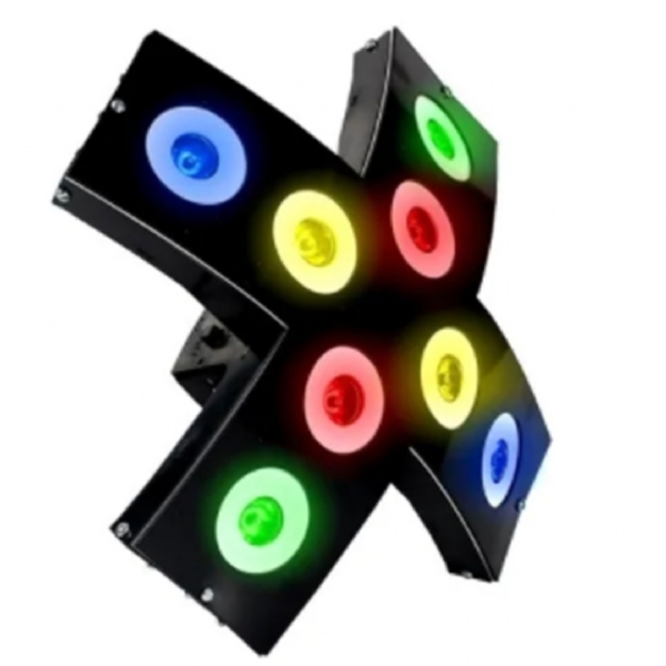 Jogo De Luz 8 Canhão De Led Ritmico Iluminação