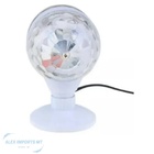 Jogo De Luz Bola Maluca Mini Dupla Giratória Festas Globo