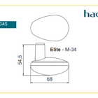 Jogo De Maçaneta Haga- Elite - M34 - Cra - 0485b