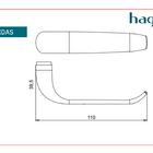 Jogo De Maçaneta Haga -  Pratika - M106 - Rb - 8386b