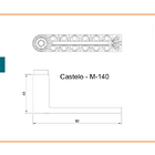 Jogo De Maçaneta Haga - Castelo - M140 - Oxi - 1211b