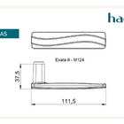 Jogo De Maçaneta Haga - Exata 2 - M124 - Cra - 26957b