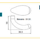 Jogo De Maçaneta Haga - Novara - M38 - Cr - 0529