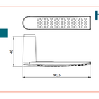 Jogo De Maçaneta Haga - Tok - M122 - Cr - 26932b
