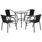 Jogo De Mesa 4 Cadeiras Happy Hour Para Área Externa Em Aço E