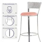 Jogo De Mesa Bistrô Com Tampo De Vidro Redondo 4 Banquetas Em