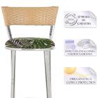 Jogo De Mesa Bistrô Com Tampo De Vidro Redondo 4 Banquetas Em