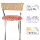 Jogo De Mesa Bistrô Com Tampo De Vidro Redondo 4 Banquetas Em