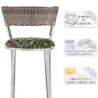 Jogo De Mesa Bistrô Com Tampo De Vidro Redondo 4 Banquetas Em