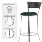 Jogo De Mesa Bistrô Com Tampo De Vidro Redondo 4 Banquetas Em