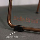 Jogo De Mesa Bistrô Hockey Com Tampo De Madeira E Duas Banque