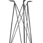 Jogo De Mesa Bistrô Hockey Com Tampo De Madeira E Duas Banque