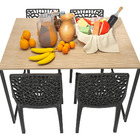 Jogo De Mesa Cadeiras Gruvyer Elegância Conforto P Casa Anúnc