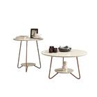 Jogo De Mesa Centro E Lateral Home Off White