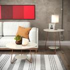 Jogo De Mesa Centro E Lateral Home Off White