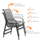 Jogo De Mesa Com 2 Poltronas Cadeiras De Varanda Sacada - Pre