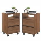 Jogo De Mesa De Cabeceira Com Rodízios Nadi Montana