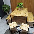 Jogo De Mesa De Jantar New Pinus 6 Lugares