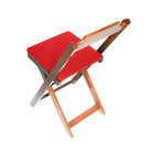 Jogo De Mesa Dobrável Com 4 Cadeiras De Madeira Mel C/ Assent