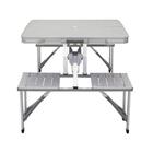 Jogo De Mesa Dobrável Com Bancos Pelegrin Pel-731a Portátil V