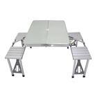 Jogo De Mesa Dobrável Com Bancos Pelegrin Pel-731a Portátil V