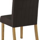 Jogo De Mesa Dora E 4 Cadeiras Tauá Nature/marrom - Fdecor