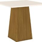 Jogo De Mesa Dora E 4 Cadeiras Tauá Nature/marrom - Fdecor