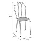 Jogo De Mesa E 04 Cadeiras Thais Com Tampo Granito Craquelada