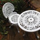 Jogo De Mesa E 4 Cadeiras Plásticas Colonial Branca