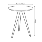 Jogo De Mesa E Apoio Preto - Quality Móveis