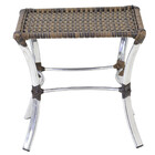 Jogo De Mesa E Cadeiras De Alumínio Em Fibra Sintética Área E