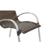 Jogo De Mesa E Cadeiras De Alumínio Em Fibra Sintética Área E