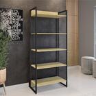 Jogo De Mesa E Estante Chelsea Natura/preto