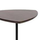 Jogo De Mesa Lateral Alamo Imbuia E Preta 2 Peças