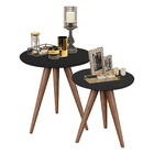 Jogo De Mesa Lateral Preto - Quality Móveis