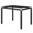 Jogo De Mesa Malva 107cm E 4 Cadeiras 118 Preto Fosco - Artef
