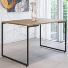 Jogo De Mesa Minimalista E Estante Hefesto Castanho Preto