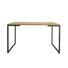 Jogo De Mesa Minimalista E Estante Hefesto Natura Preto