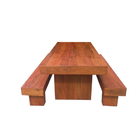 Jogo De Mesa Paula Em Madeira De Demolição - Cód 1451