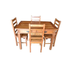 Jogo De Mesa Renata Em Madeira De Demolição - Cód 1083