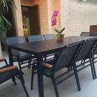 Jogo De Mesa Ripada 8 Cadeiras Cactos De Jardim Piscina