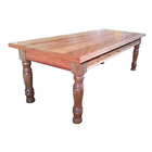 Jogo De Mesa Rústico Nina Em Madeira De Demolição - Cód 2069