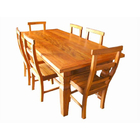 Jogo De Mesa Rústico Sara Em Madeira De Demolição - Cód 1123