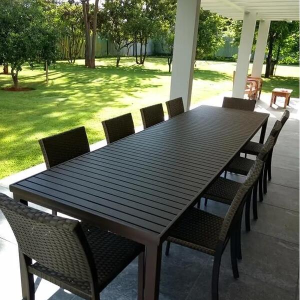 Jogo De Mesa Sem Vidro 10 Cadeiras Sala De Jantar Cozinha